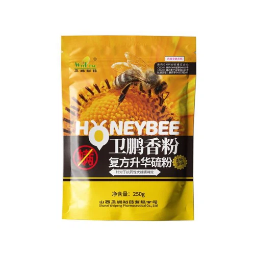 WeiPeng Compound Sublimiertes Schwefelpulver zur Varroabekämpfung wird auf de...